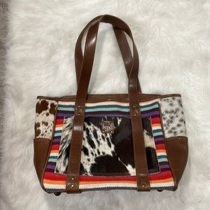 COPY - Serape cow hide bag